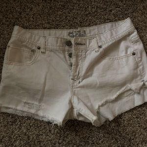 Free People white shorts